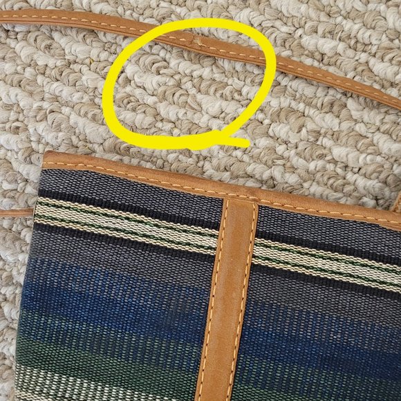 Crossbody Canvas and Leather Boho Travel Companion Pouch NEW - Picture 11 of 11